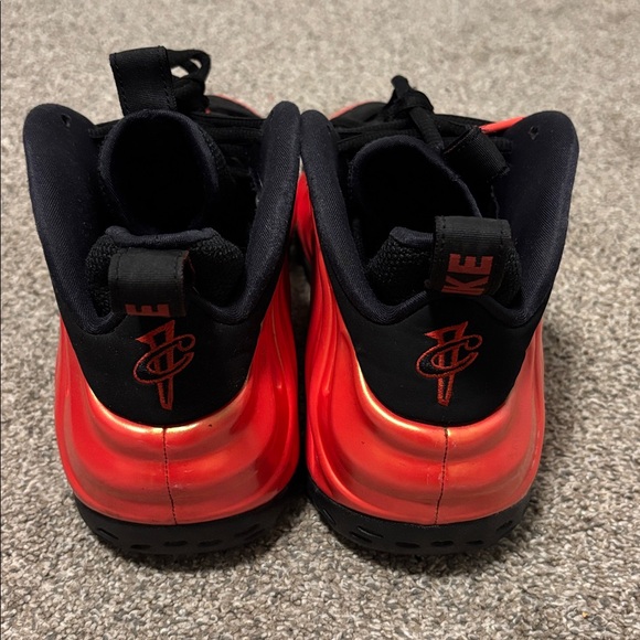 Nike Air Foamposite One “Habanero Red” 314996-603 Men’s Size 10.5 Black Red - Picture 4 of 10